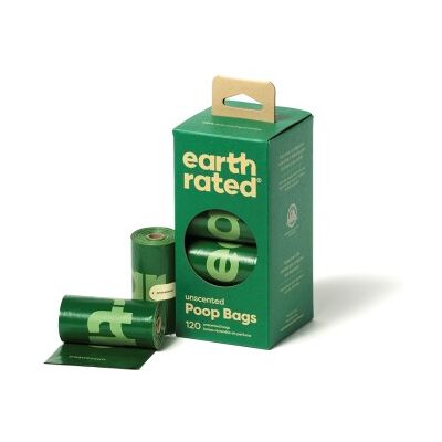 Earth Rated Kotbeutel geruchlos auf 8 Nachfüllrollen 120 Stk. Earth Rated Kotbeutel geruchlos auf 8 Nachfüllrollen 120 Stk.