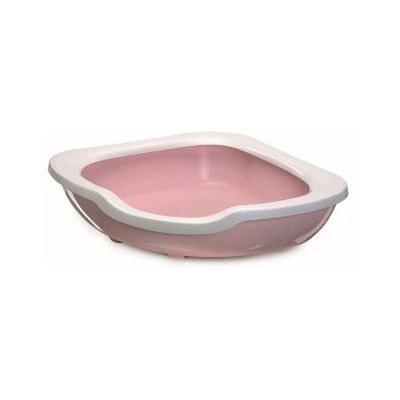 Josty Katzen-Ecktoilette Fred mit Rand rosa Josty Katzen-Ecktoilette Fred mit Rand rosa