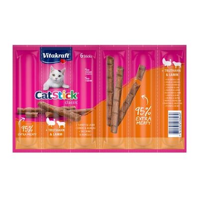 Vitakraft Cat Stick Multipack 5x6 Stück Truthahn und Lamm Vitakraft Cat Stick Multipack 5x6 Stück Truthahn und Lamm