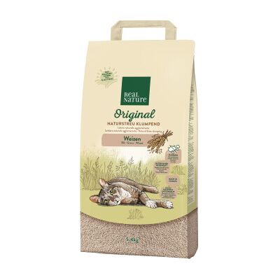 REAL NATURE Katzenstreu - Natürliche Weizen 10L REAL NATURE Katzenstreu - Natürliche Weizen 10L