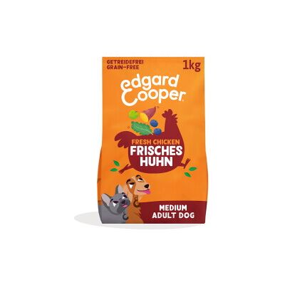 Edgard & Cooper Hundefutter, für ausgewachsene Hunde, Freilandhuhn 1 kg Edgard & Cooper Hundefutter, für ausgewachsene Hunde, Freilandhuhn 1 kg