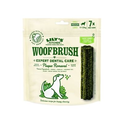 LILY'S KITCHEN Woofbrush Zahnkauartikel für Hunde 7 Stück für mittelgroße Hunde 7x28 g LILY'S KITCHEN Woofbrush Zahnkauartikel für Hunde 7 Stück für mittelgroße Hunde 7x28 g