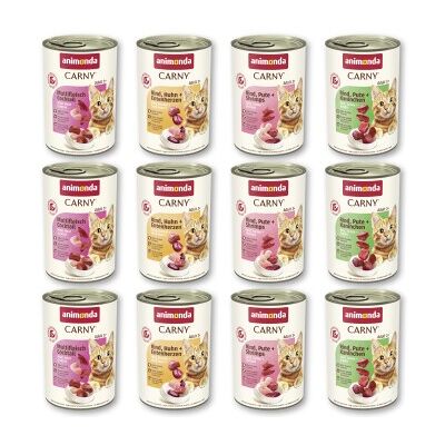animonda Carny Nassfutter Katze Adult, Mixpaket Fleischauswahl 12x400 g Mixpaket 2 animonda Carny Nassfutter Katze Adult, Mixpaket Fleischauswahl 12x400 g Mixpaket 2