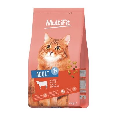 MultiFit Trockenfutter Katze, Adult, Rind 4 kg MultiFit Trockenfutter Katze, Adult, Rind 4 kg