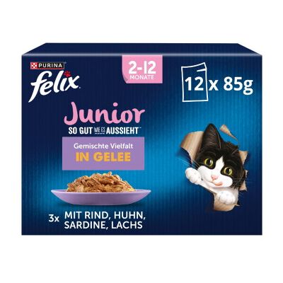 Felix Katzenfutter - Sorten Pack mit Spielzeug - 48 x 85g Felix Katzenfutter - Sorten Pack mit Spielzeug - 48 x 85g