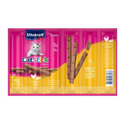 Vitakraft Cat Stick Multipack 5x6 Stück Geflügel und Leber Vitakraft Cat Stick Multipack 5x6 Stück Geflügel und Leber