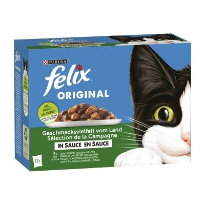 Felix Original Geschmacksvielfalt vom Land 12x85g in Sauce Felix Original Geschmacksvielfalt vom Land 12x85g in Sauce
