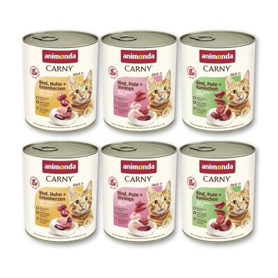 animonda Carny Nassfutter Katze Adult, Mixpaket 6x800 g Mixpaket 2 animonda Carny Nassfutter Katze Adult, Mixpaket 6x800 g Mixpaket 2