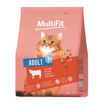 MultiFit Trockenfutter Katze, Adult, Rind 2 kg MultiFit Trockenfutter Katze, Adult, Rind 2 kg