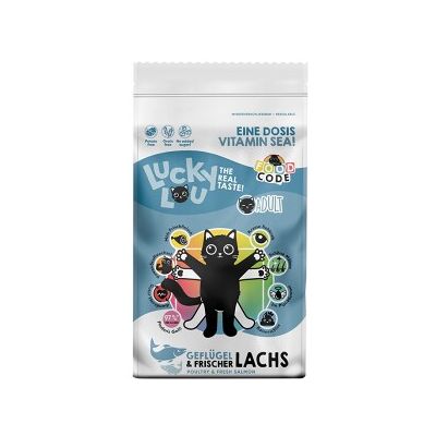 Lucky Lou Trockenfutter für Katzen, Adult Geflügel und Lachs 9 kg Lucky Lou Trockenfutter für Katzen, Adult Geflügel und Lachs 9 kg