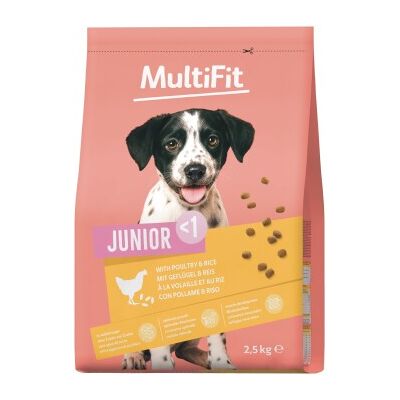MultiFit Trockenfutter Hund Junior, mit Geflügel & Reis 2.5 kg MultiFit Trockenfutter Hund Junior, mit Geflügel & Reis 2.5 kg