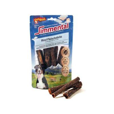 DeliBest Simmental Rindfleisch Sticks rund 15cm 150g DeliBest Simmental Rindfleisch Sticks rund 15cm 150g