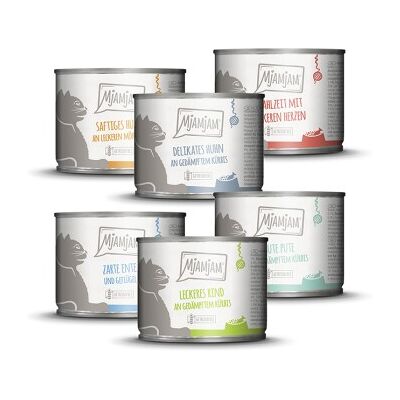 MjAMjAM Nassfutter Katze Adult 6x200 g Mixpaket 3 MjAMjAM Nassfutter Katze Adult 6x200 g Mixpaket 3