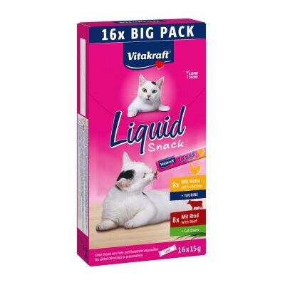Vitakraft Hunde/Katzen Leckerli - Rind & Huhn Flüssige Snacks 240g Vitakraft Hunde/Katzen Leckerli - Rind & Huhn Flüssige Snacks 240g