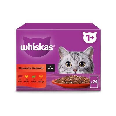 Whiskas Multipack 1+ Klassisch in Soße 24x85 g Whiskas Multipack 1+ Klassisch in Soße 24x85 g