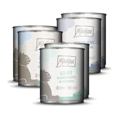 MjAMjAM Nassfutter Katze Adult, Mixpaket 6x800 g Mixpaket 2 MjAMjAM Nassfutter Katze Adult, Mixpaket 6x800 g Mixpaket 2