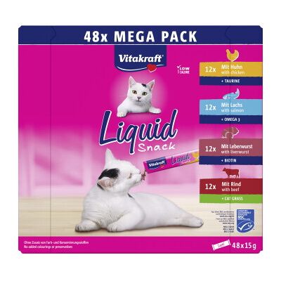 Vitakraft Liquid Snack Mega Pack 48x15g MSC Vitakraft Liquid Snack Mega Pack 48x15g MSC