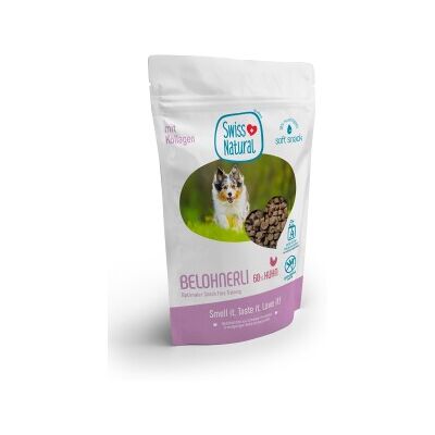 Swiss Natural Belohnerli mit Huhn & Kartoffel 400 g Swiss Natural Belohnerli mit Huhn & Kartoffel 400 g