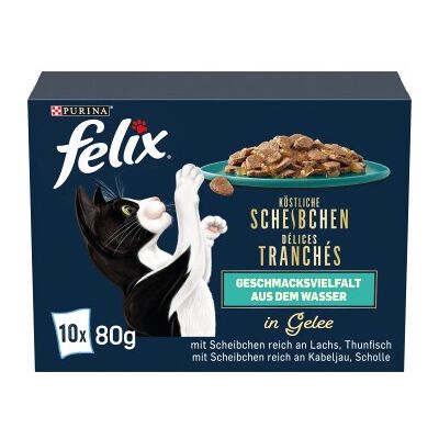 Felix Köstliche Scheibchen 10 x 80 g Geschmacksvielfalt aus dem Wasser Felix Köstliche Scheibchen 10 x 80 g Geschmacksvielfalt aus dem Wasser