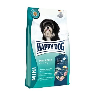HAPPY DOG fit & vital Trockenfutter Hund Adult, Mini 4 kg HAPPY DOG fit & vital Trockenfutter Hund Adult, Mini 4 kg