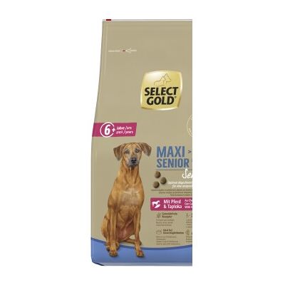 SELECT GOLD Trockenfutter Hund Sensitive Maxi Senior mit Pferd & Tapioka 12kg SELECT GOLD Trockenfutter Hund Sensitive Maxi Senior mit Pferd & Tapioka 12kg