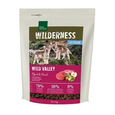 Real Nature Wilderness Junior Wild Valley Hundefutter mit Rind und Pferd Real Nature Wilderness Junior Wild Valley Hundefutter mit Rind und Pferd