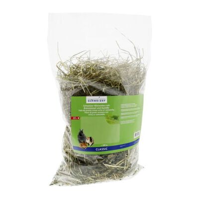 Schweizer Wiesenheu mit Brennessel und Kamille 300g Schweizer Wiesenheu mit Brennessel und Kamille 300g