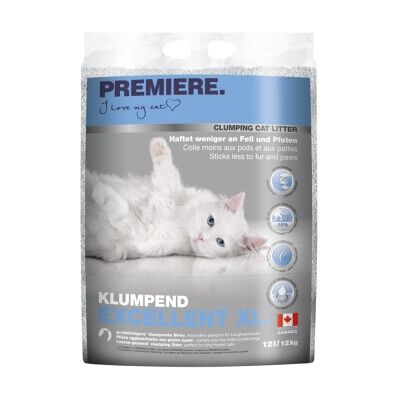 Premiere Excellent XL Katzenstreu - Agglomerierende Talkum 12L Premiere Excellent XL Katzenstreu - Agglomerierende Talkum 12L