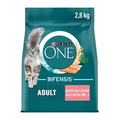 Purina ONE Adult Lachs Vollkorngetreide Trockenfutter - Katzennahrung Purina ONE Adult Lachs Vollkorngetreide Trockenfutter - Katzennahrung