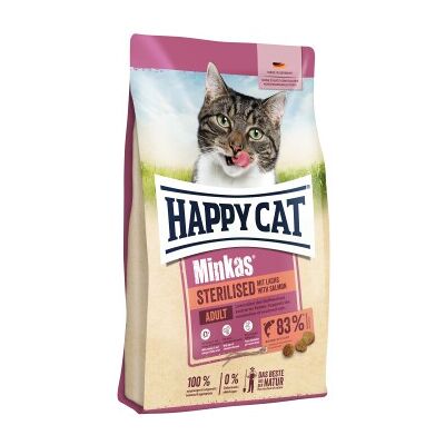 HAPPY CAT Minkas Trockenfutter Katze, Adult, Sterilised, Lachs 1.5 kg HAPPY CAT Minkas Trockenfutter Katze, Adult, Sterilised, Lachs 1.5 kg