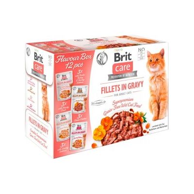 Brit Care Nassfutter Katze Adult Filets in Sauce Multipack 12x85 g Brit Care Nassfutter Katze Adult Filets in Sauce Multipack 12x85 g