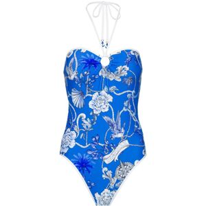 Seafolly Ahoy Badeanzug Damen blau 40