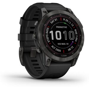 Garmin fenix 7 Sapphire Solar Titan Sportuhr schwarz Einheitsgröße