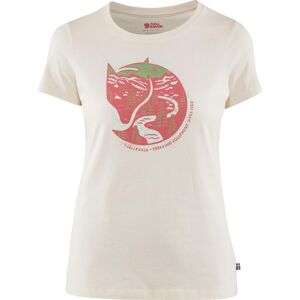 FJÄLLRÄVEN Arctic Fox Print T-Shirt Damen weiß M