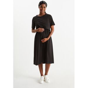 C&A Mama C&A Still-Kleid, Schwarz, Größe: S Weiblich