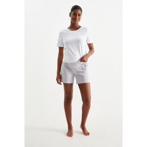 C&A Mama C&A Multipack 2er-Umstands-Pyjamahose und-shorts, Grau, Größe: XL Weiblich