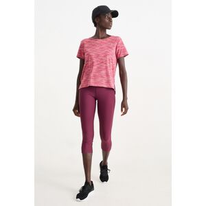 C&A Active C&A Sport-Capri-Leggings-Shaping Effekt-4 Way Stretch, Rosa, Größe: S Weiblich