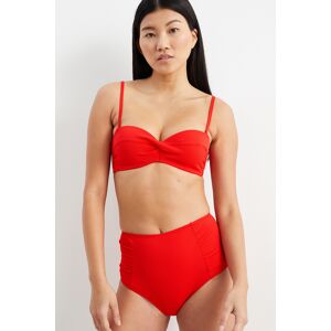 C&A Bikini-Top mit Bügel-Bandeau-wattiert, Rot, Größe: 85 C Weiblich