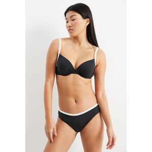 C&A Bikini-Hose-Mid Waist-LYCRA® XTRA LIFE™, Schwarz, Größe: 38 Weiblich