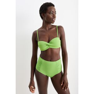 C&A Bikini-Top mit Bügel-Bandeau-wattiert-LYCRA® XTRA LIFE™, Grün, Größe: 75 B Weiblich