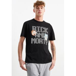 C&A T-Shirt-Rick and Morty, Schwarz, Größe: M Männlich