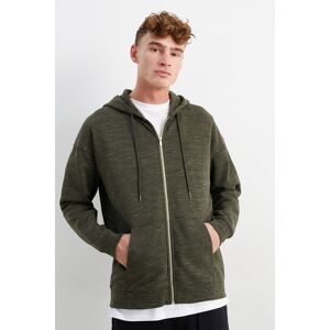 C&A Sweatjacke mit Kapuze, Grün, Größe: XL Male