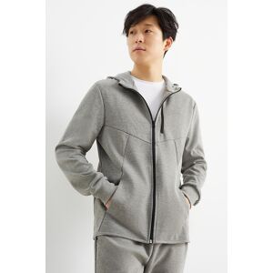 C&A Active C&A Sweatjacke mit Kapuze, Grau, Größe: XL Male