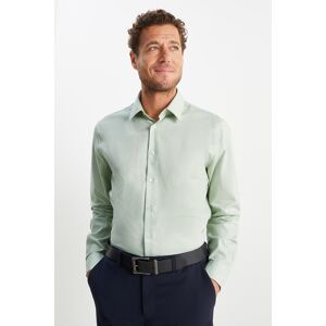 C&A Oxford Hemd-Regular Fit-Kent-bügelleicht, Größe: 2XL Männlich