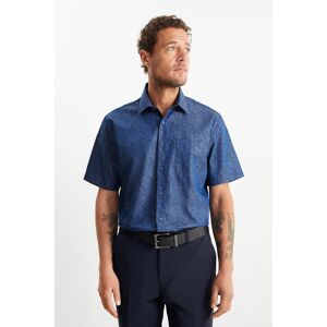 C&A Businesshemd-Regular Fit-Kent-bügelleicht, Blau, Größe: L Männlich