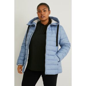 C&A Steppjacke mit Kapuze, Blau, Größe: 48 Female