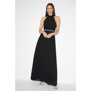 C&A CLOCKHOUSE-Chiffon-Kleid-festlich, Schwarz, Größe: 38 Weiblich