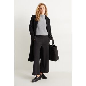 C&A Stoffhose-High Waist-Wide Leg, Grau, Größe: 38 Weiblich