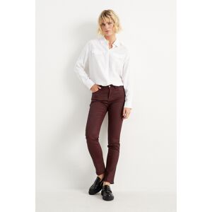 C&A Slim Jeans-Mid Waist, Rot, Größe: 36 Weiblich