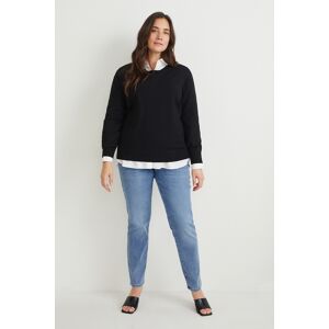 C&A Skinny Jeans-Mid Waist-One Size Fits More, Blau, Größe: 56-60 Weiblich